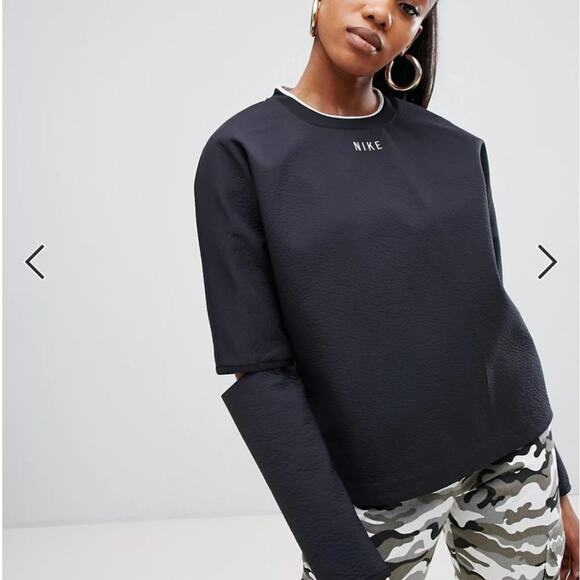 Nike Sportswear Tech Pack Exposed Elbow Crewneck Sweatshirt Size L - Picture 2 of 13